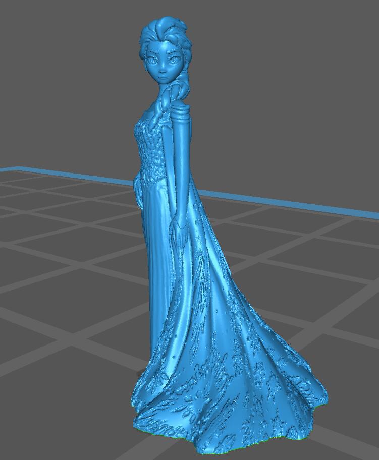 冰雪奇缘爱莎公主3D打印模型