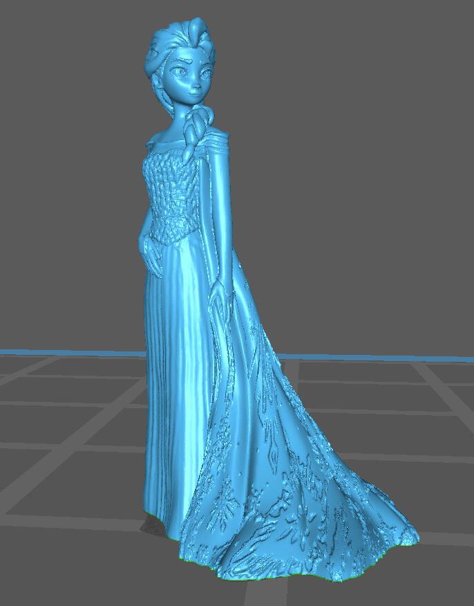 冰雪奇缘爱莎公主3D打印模型