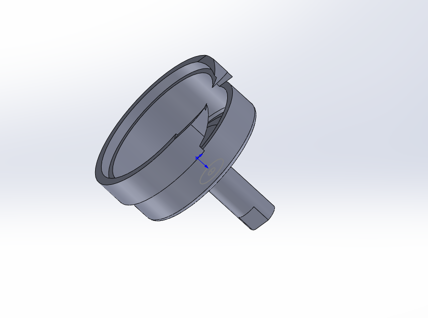 缝纫机勾线转子3D打印模型