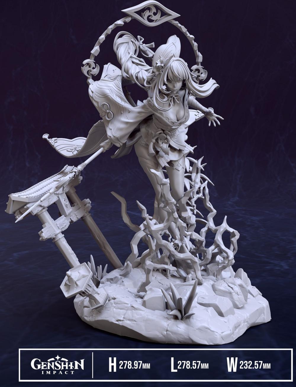 雷电将军3D打印模型