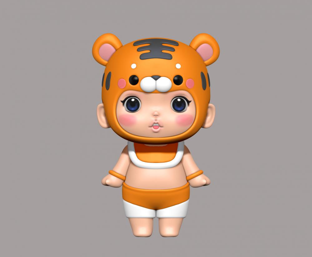 新12生肖娃娃3D打印模型