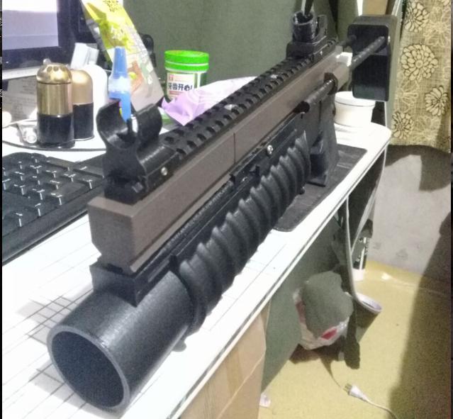 HK416机械瞄3D打印模型