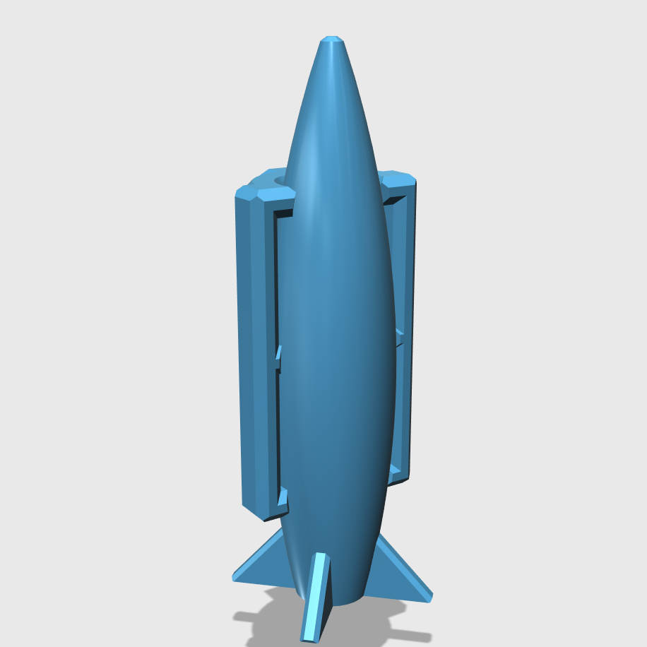 制导炸弹挂架+制导炸弹3D打印模型