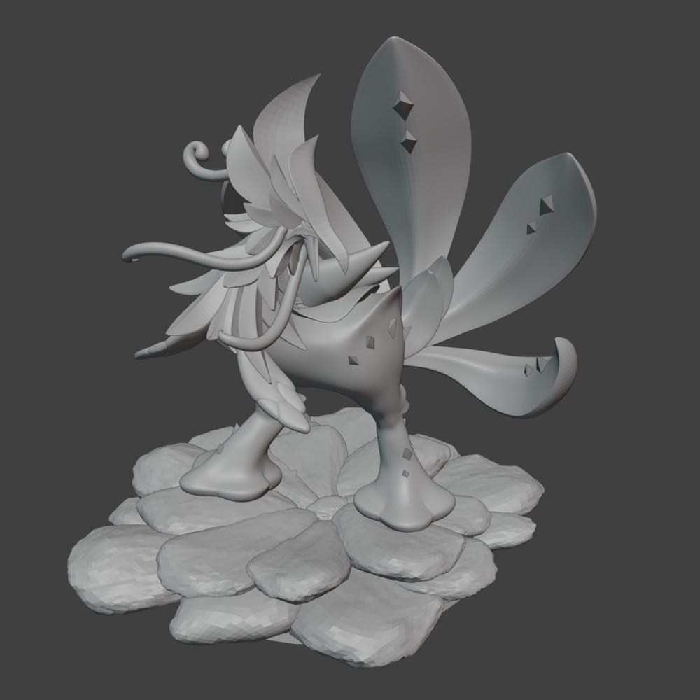 原神 翠翎恐蕈 蘑菇鸡3D打印模型