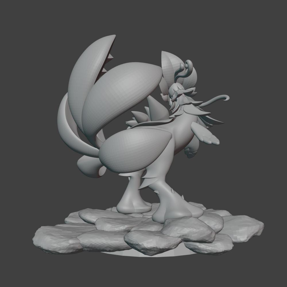原神 翠翎恐蕈 蘑菇鸡3D打印模型