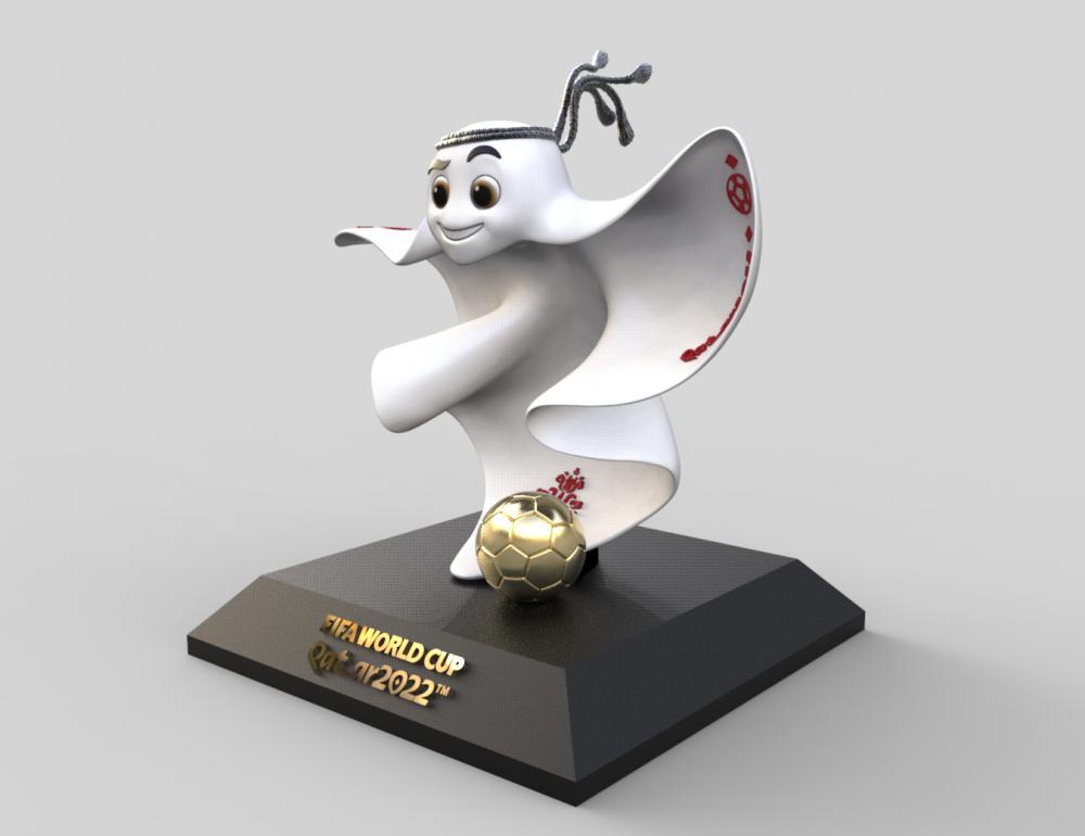 卡塔尔世界杯吉祥物-拉伊卜3D打印模型