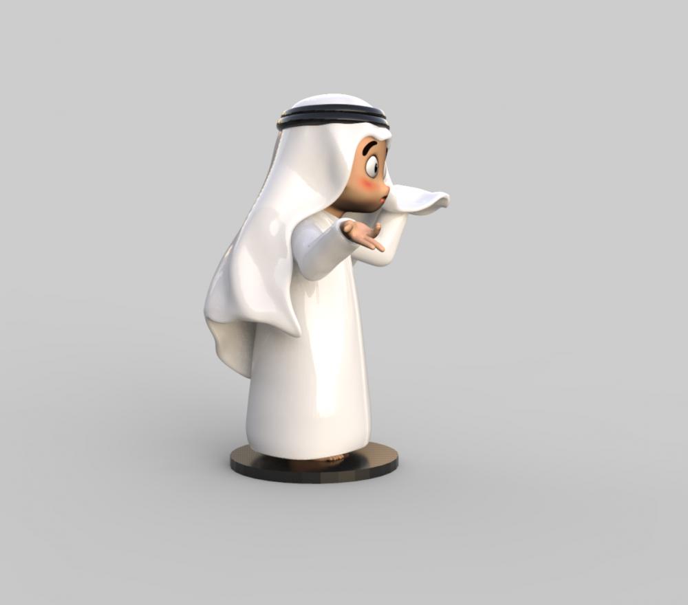 卡塔尔小王子表情包3D打印模型