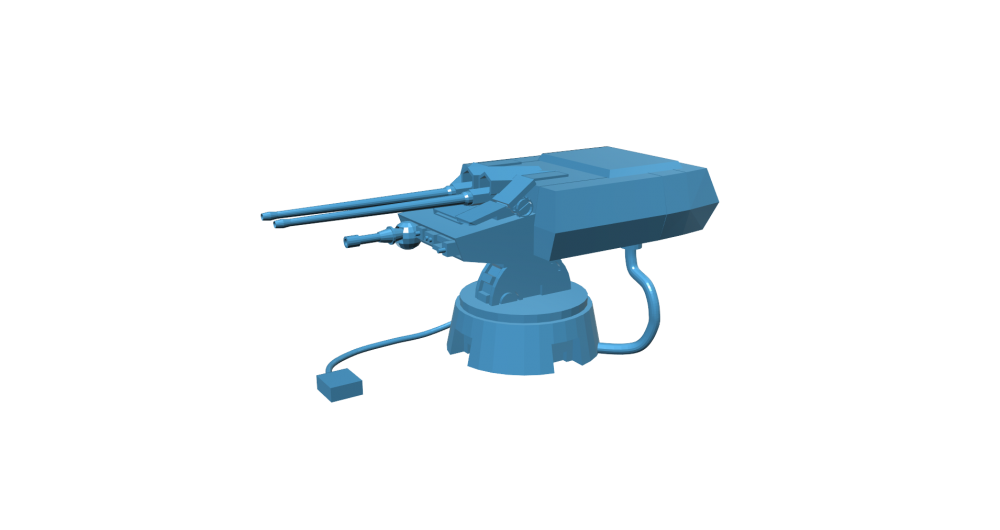 科幻大炮3D打印模型