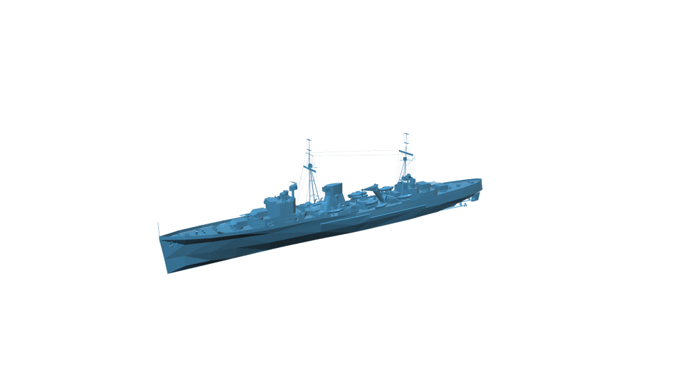 巡洋舰3D打印模型