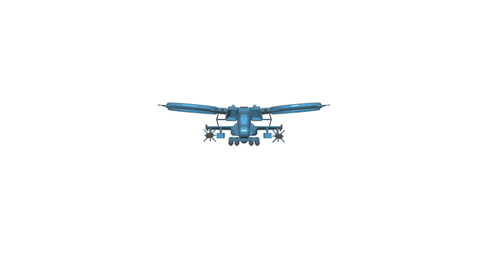 武装直升机3D打印模型