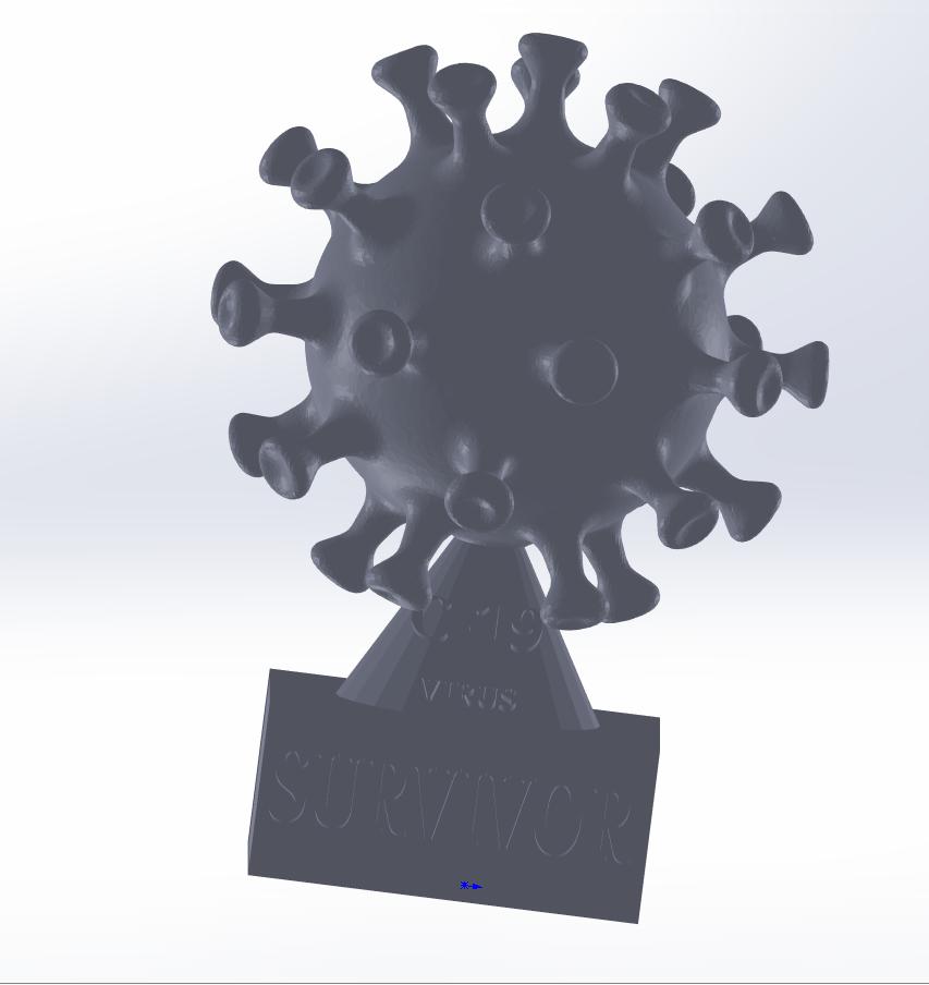 病毒3D打印模型