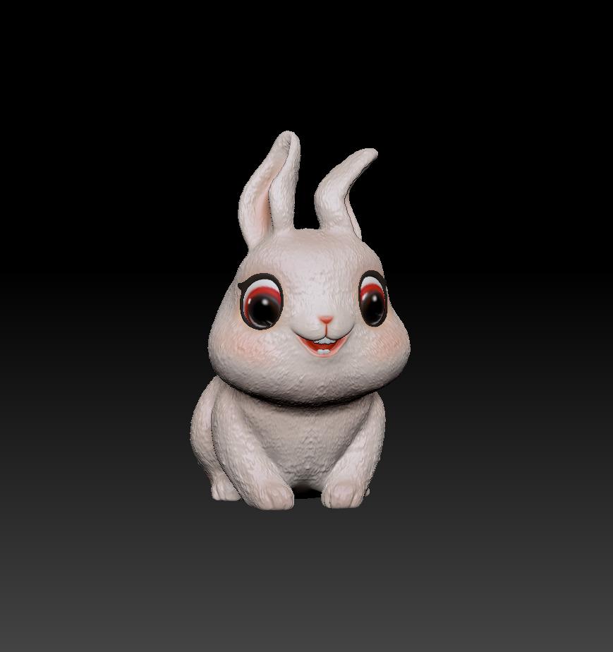 2023兔年春晚吉祥物-兔圆圆3D打印模型