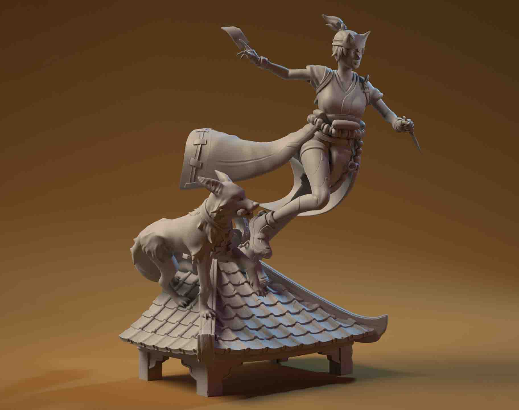 守望先锋2 雾子3D打印模型