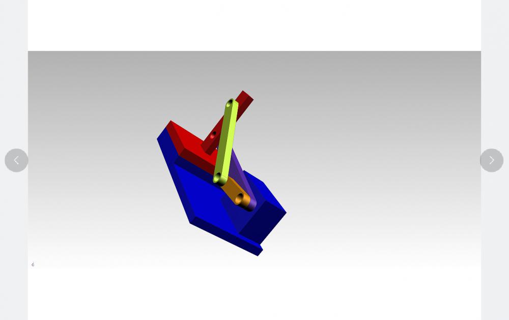 砂箱翻转机构3D打印模型