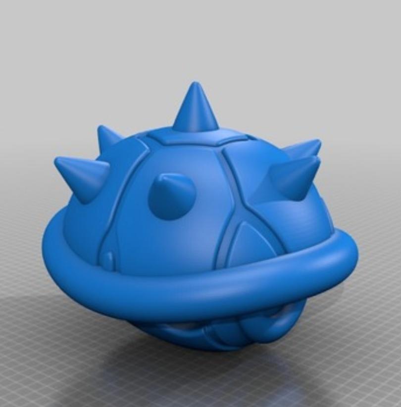 【超级玛丽奥德赛】NPC 具刺壳蓝乌龟3D打印模型
