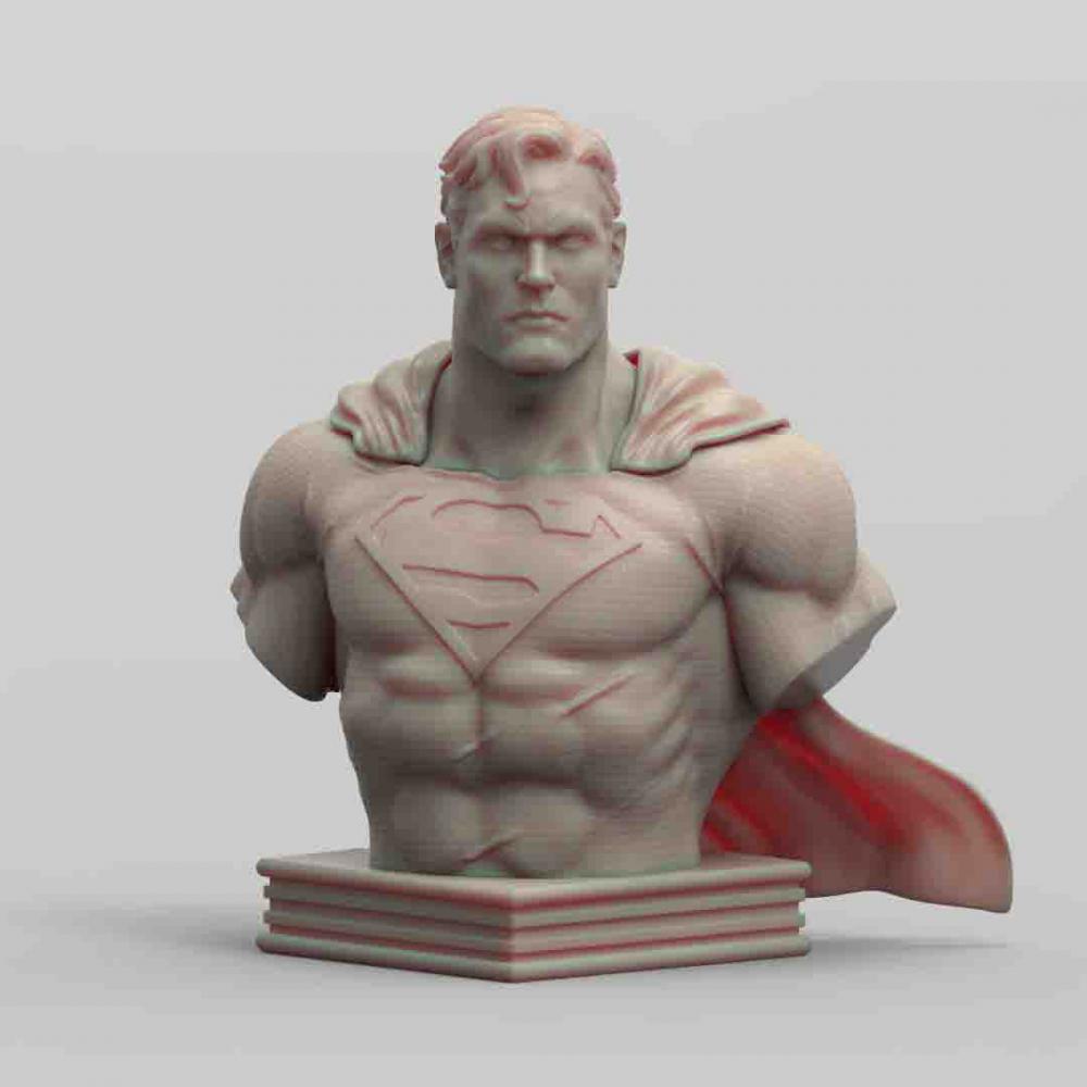 超人胸雕3D打印模型