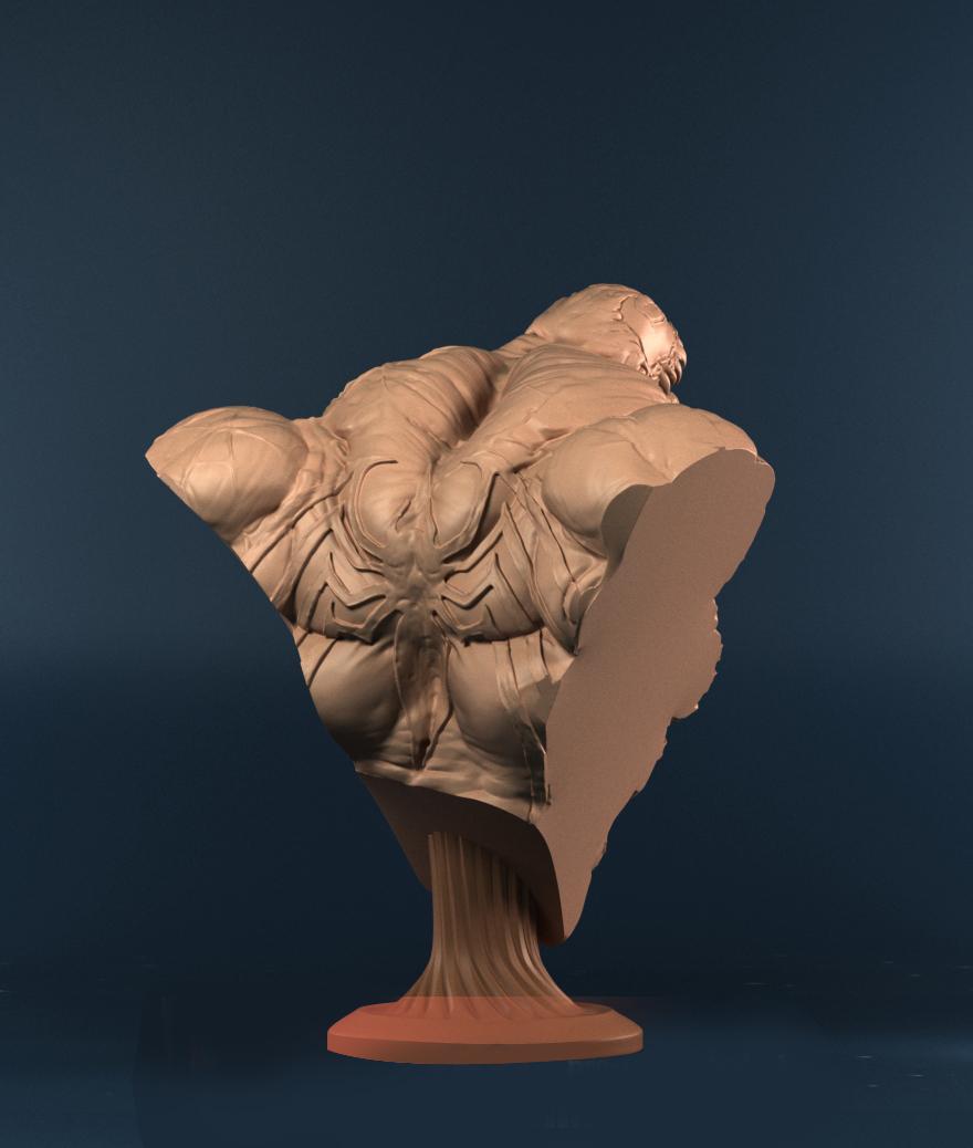 毒液 胸雕3D打印模型