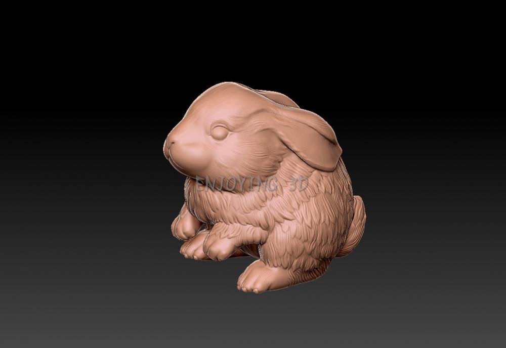 兔子可爱雕塑-摆件3D打印模型