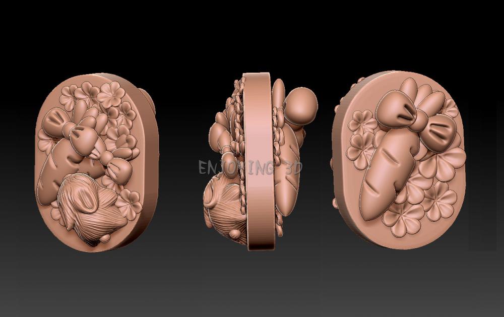 趴趴兔-吊坠3D打印模型