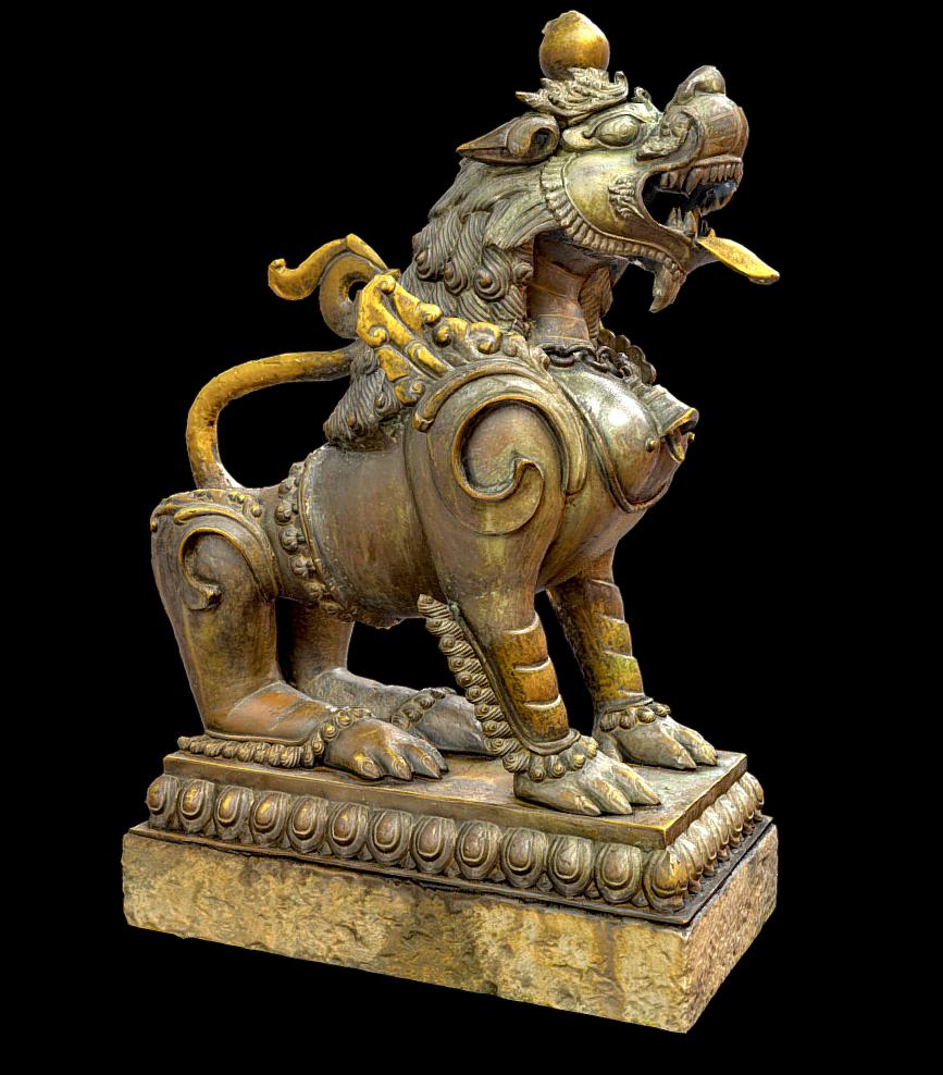 黄铜狮子3D打印模型