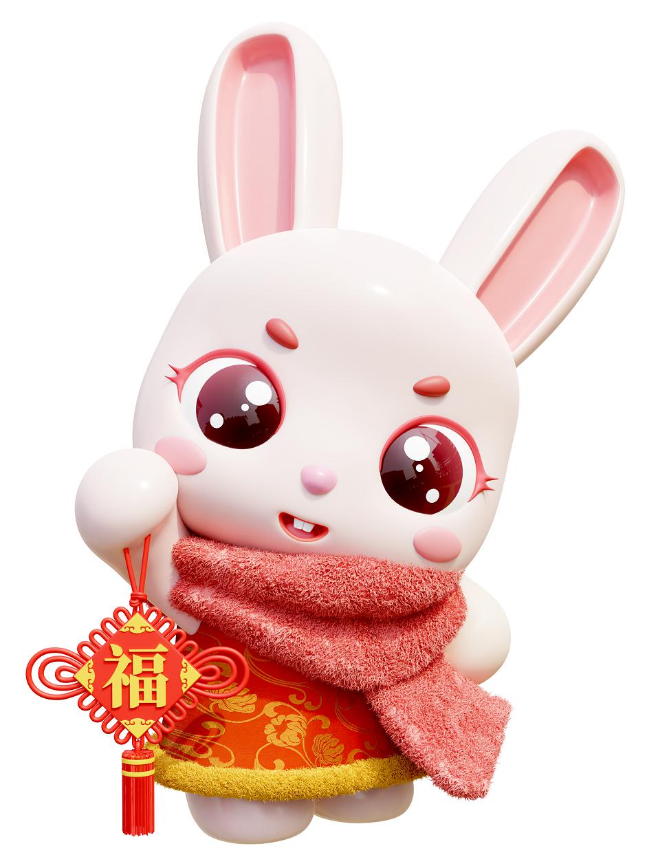 兔年 中国结3D打印模型