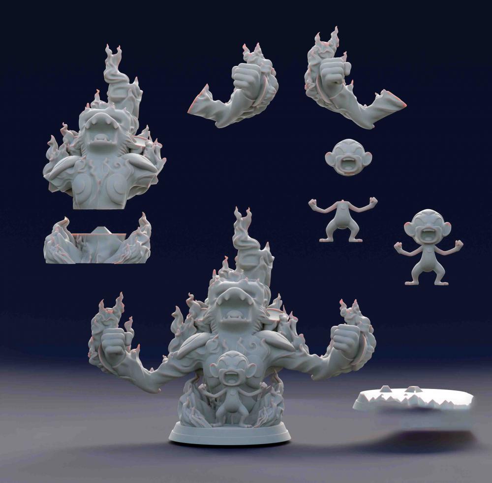 小火焰猴  宝可梦3D打印模型