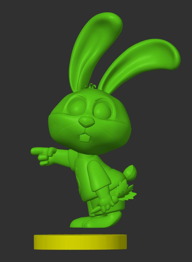 兔年 兔兔指路3D打印模型