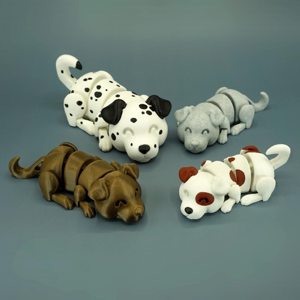 可爱斑点狗3D打印模型