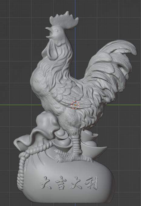 发财鸡3D打印模型