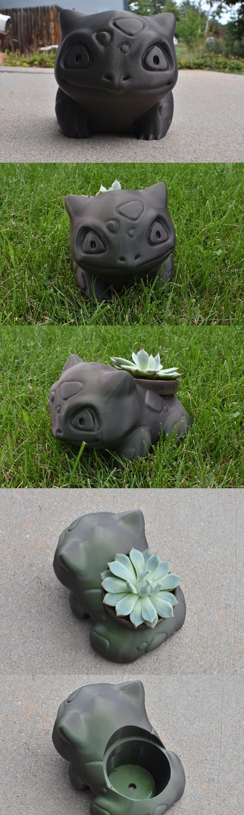 妙蛙种子花盆3D打印模型
