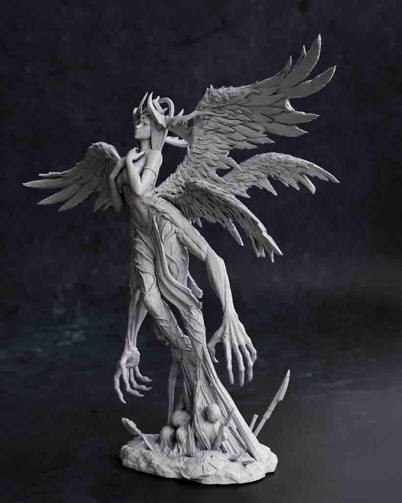 堕落天使3D打印模型