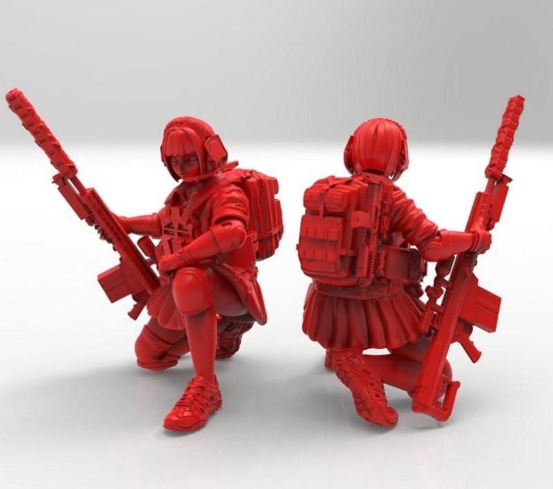 JK战斗少女3D打印模型