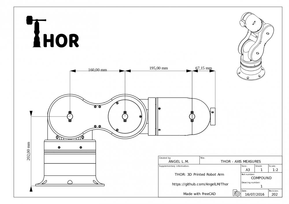 Thor机械臂stl打印文件3D打印模型