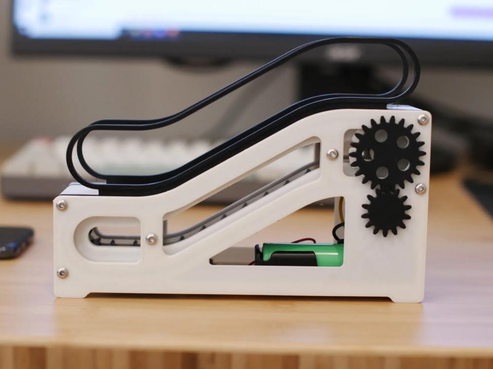 电动-迷你桌面自动扶梯（教学模型）3D打印模型