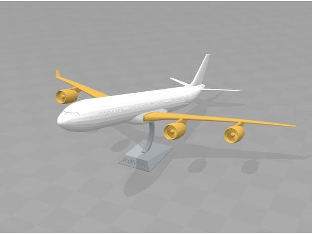 空客A340 1:200模型3D打印模型