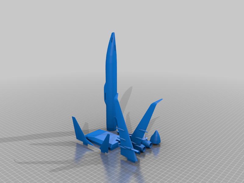 波音737可打印直立模型3D打印模型