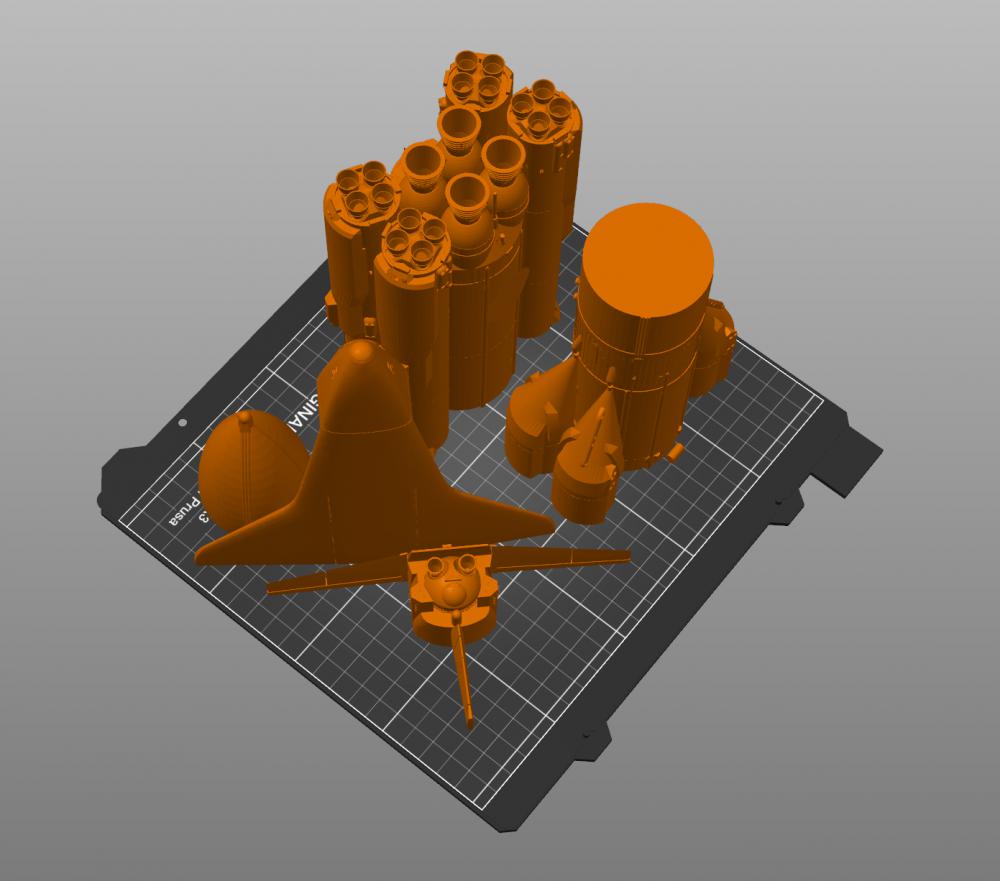 苏联暴风雪航天飞机Energia Buran3D打印模型