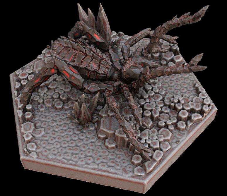 熔岩蜘蛛3D打印模型