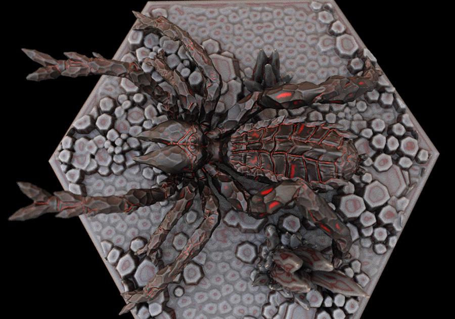 熔岩蜘蛛3D打印模型