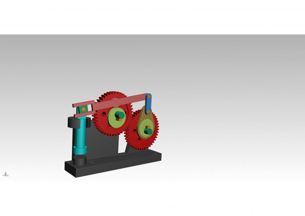 压力机3D打印模型