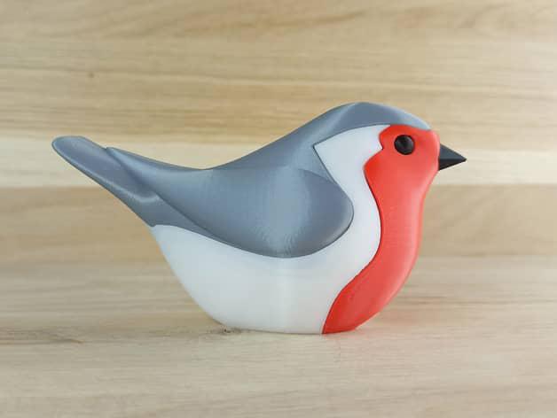 拼图小鸟3D打印模型