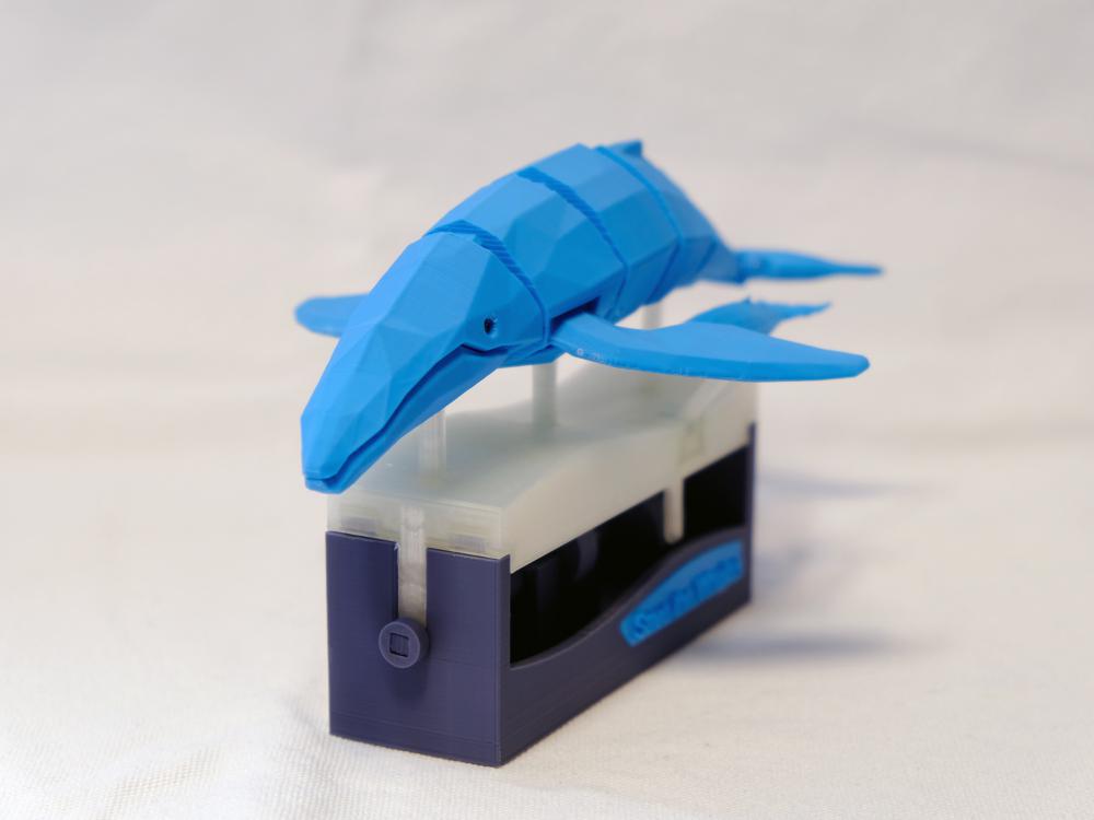 游泳鲸鱼3D打印模型