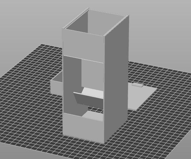 鸟食盒3D打印模型