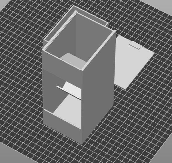 鸟食盒3D打印模型