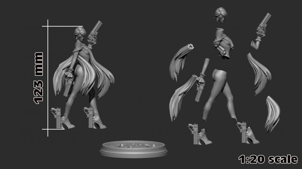 猎天使魔女2 蓓优妮塔3D打印模型
