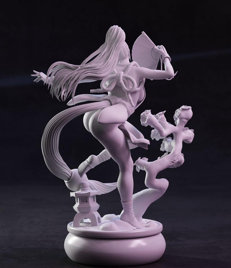不知火舞 樱花版3D打印模型