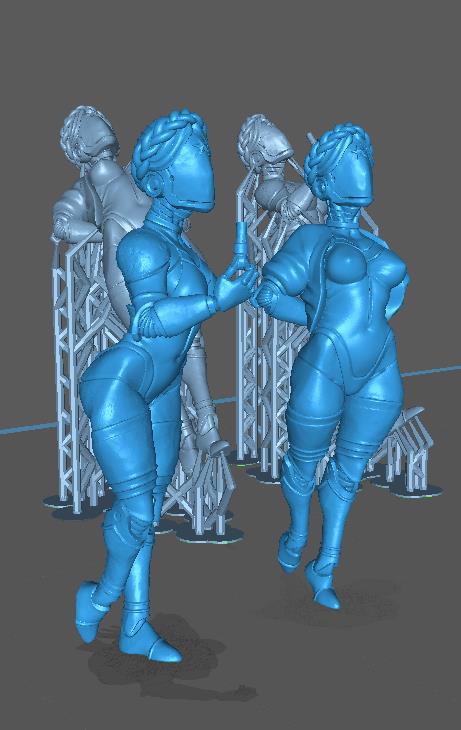 原子之心双胞胎（丰满版）3D打印模型