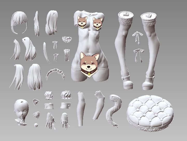 産婦人科M Stepgirl-CAT3D打印模型
