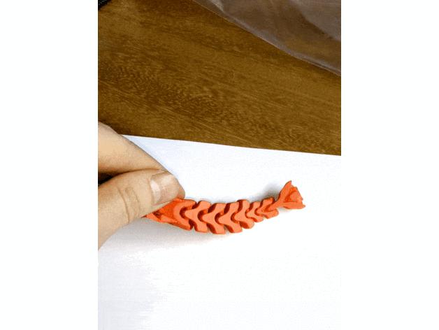 可动模型 虾3D打印模型