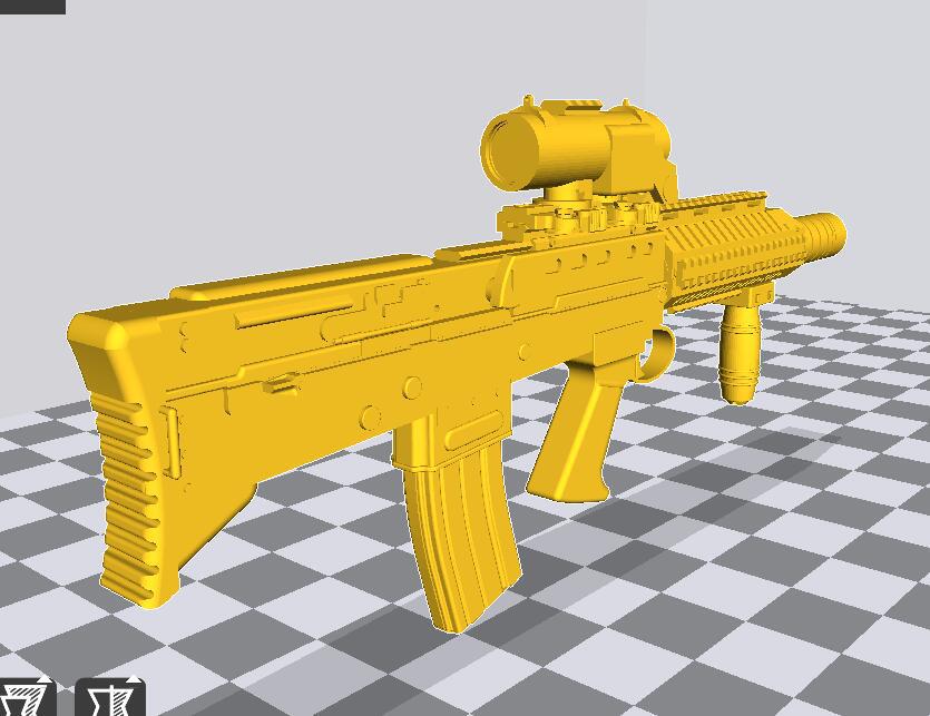 1/6兵人武器战术版L85突击步枪3D打印模型